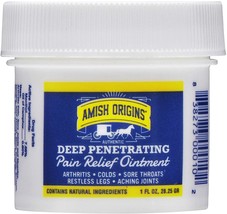 Amish Origins Deep Penetrating Pain Relief Ointment Restless Legs Arthri... - $12.13