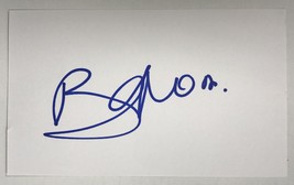 Bono Signed Autographed 3x5 Index Card &quot;U2&quot; - £58.57 GBP