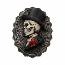 Handsome Male Skeleton Plaque Day Of Dead Valentine Wall Hanging - £66.26 GBP