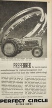 1950&#39;s Print Ad Perfect Circle Piston Rings Ford 851 Powermaster Tractor - £13.66 GBP