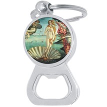 Birth of Venus Bottle Opener Keychain - Metal Beer Bar Tool Key Ring - £8.58 GBP