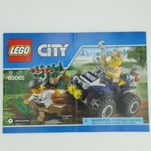 Lego City ATV Patrol 60065 Building Instruction Manual Replacement Part - £2.36 GBP