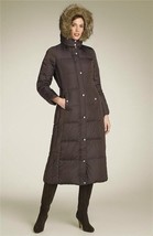 Michael Kors Long Coat Size: Small New Ship Free Down Quilted Espresso Brown - £312.45 GBP
