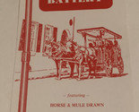 Vintage Carriage Tours From The Battery Brochure Charleston BR5 - £6.22 GBP