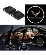 4x Corvette Logo Wireless Car Door Welcome Laser Projector Shadow LED Li... - £30.50 GBP