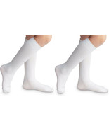 Jefferies Socks 2 Pairs Boys Girls Baby Classic Nylon Dress White Knee H... - $15.07 CAD