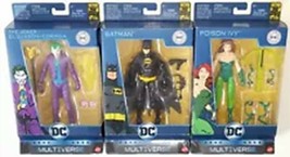 Batman 80TH Anniversary JOKER-POISON IVY-BATMAN 6 Inch Figures - £36.85 GBP