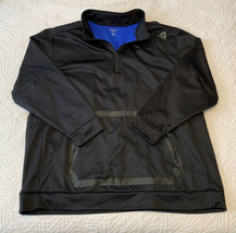 Reebok Men&#39;s Gray 1/4 zip Pullover Sweatshirt Fleece size 2XL Speedwick - £12.59 GBP