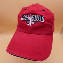 PGA Tour 1968 Hat Cap Ahead Golf Classic Cut Adjustable Red - £11.99 GBP