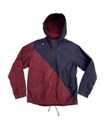 Supreme Wind Two Tone Jacket Burgundy Blue Size L Hoodie Cotton - $165.00