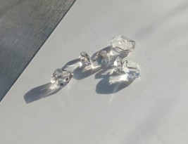 AAA Baby Herkimer Diamond 4mm-5mm, Pakistan 3.5CT, 6 Herkimer Diamond - £8.58 GBP