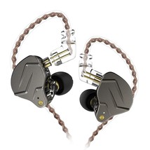 Kz Dynamic Hybrid Dual Driver In Ear Earphones Detachable Tangle-Free Cable Musi - £34.60 GBP