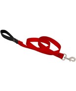 Dog Leash by Lupine in 1&quot; Wide Red 6-Foot Long with Padded Handle - $34.35 CAD