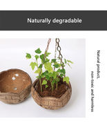 Coconut shell hanging plant basket coconut bowl set meal coconut shell f... - £7.86 GBP