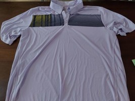 Adidas Climacool Polo Shirt Mens 2XL Purple Golf Outdoors Short Sleeve A... - £18.10 GBP