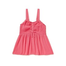 Wonder Nation Girls Pink Glow Smocked Sleeveless Top, Size 18 XXL NWT - £7.98 GBP