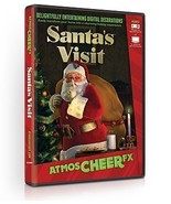 AtmosFX Santa&#39;s Visit Digital Decorations DVD for Christmas Holiday Proj... - £28.18 GBP