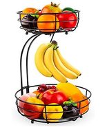 Vegetables Basket Bowl Storage With Banana Hanger - £35.39 GBP