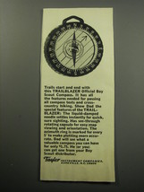 1968 Taylor Trailblazer Compass Ad - Trails start and end with this Trailblazer  - £14.45 GBP