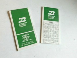 Burlington Northern Railroad note pads with 1983/ 1984 calendar on cover 2 pack - £4.58 GBP