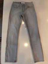 VGS Denim Skinny Stretch Gray Jeans Denim Mid Rise Women’s Size 6 Embell... - $16.71