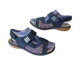 Women&#39;s Rieker Regina Wedge Sandal Sz 40 EUR 8.5 US 65989-14 - $26.05 CAD