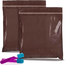 Brown Amber Zip Bags 8 x 8, Poly Zip Bags for Storage Pack of 1000, Durable... - £132.84 GBP