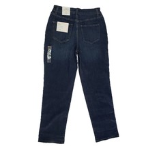 Croft &amp; Barrow Women&#39;s Jeans 4 Short Straight Blue Dark Mid Rise Tummy C... - £16.81 GBP