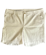 Talbots Flawless White Denim Girlfriend Short 22W - $29.96 CAD
