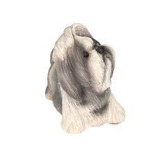 Vintage Classic Critters UDC Shih-Tzu Dog Figurine Signed Stamped On Bottom image 7