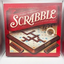 Scrabble Deluxe Turntable Board Game 2001 Hasbro Rotating Vintage - £39.49 GBP