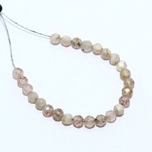 Moonstone Faceted Rondelle Beads Briolette Natural Loose Gemstone - £2.35 GBP