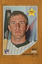 Brent Morel 2011 Topps Heritage Chrome C123 /1962 RC Rookie Chicago White Sox - £1.55 GBP