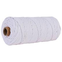 Beige Macrame Rope 3mm X 100m Diy Hand Woven Cotton Rope For Hanging Crafts - £15.11 GBP