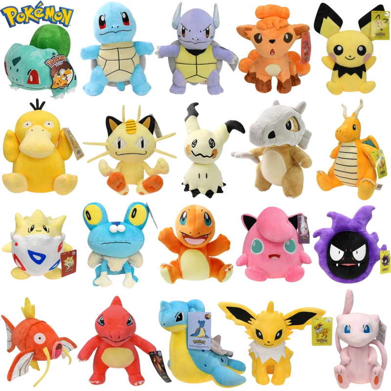 39 Styles Pokemon Charizard Wartortle Vulpix Mimikyu Soft Plush Toys Meowth - £17.94 GBP+