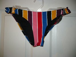 No Boundaries Juniors Swimsuit Bottom Small (3-5)  Santa Fe Stripe Cinch... - £7.95 GBP