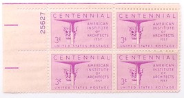 United States Stamps Block of 4  US #1089 1957 Architects Institute - $2.99