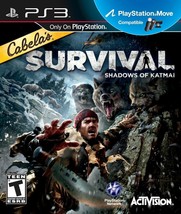 NEW SEALED PS3 Cabela&#39;s Survival: Shadows of Katmai Video Game Playstation-3 NEW - £6.65 GBP