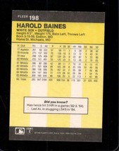 1986 Fleer #198 Harold Baines Nmmt White Sox Hof *X108336 - £1.92 GBP