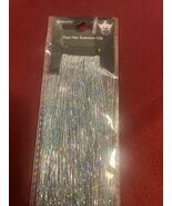 Halloween Sliver/Rainbow Tinsel Faux Hair Extension Clip - €11,02 EUR