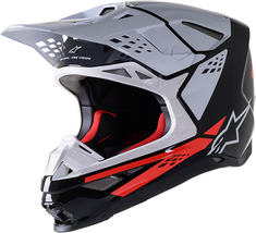 ALPINESTARS Supertech M8 Motorcycle Helmet - Factory - Black/White/Red - XL 8302 - £408.94 GBP