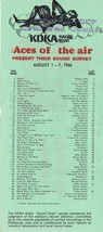 KDKA 1020 Pittsburgh VINTAGE August 1 1966 Music Survey Rolling Stones L... - £15.49 GBP