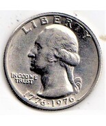 Washington Quarters 1776 - 1976 Bicentenial Quarter Plaine no Mint Mark - $6.50