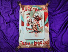 2010 Alice In Wonderland &amp; Through The Looking Glass 1910s Style Art Poster - £30.60 GBP