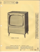 1957 CORONADO TV2-9414A 9418A TELEVISION Tv Photofact MANUAL 9415A 9416A... - £8.18 GBP