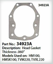 New OEM Genuine Tecumseh 34923A Cylinder Head Gasket - $5.99