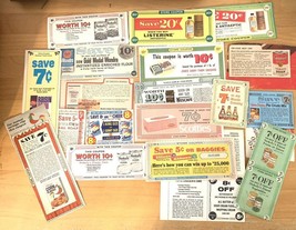 Vintage 1960s Coupons Lot Of 22 Advertisement Coupons ￼Kellogg’s, Betty Crocker - £15.48 GBP