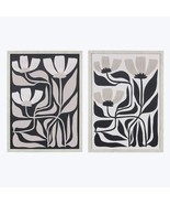 Wood Frame Black Floral Canvas Print, 2 Ast  12x16 - $94.40 CAD