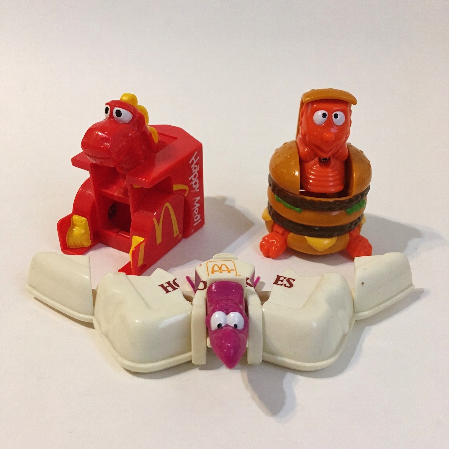 Primary image for McDonald's Toys Hotcakes Happy Meal Hamburger Transformers Lot 3 Collectible