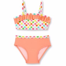 Ocean Pacific 2 Piece Girls Swim Suit UPF 50+ Size 3-6 Months Confetti D... - £7.87 GBP